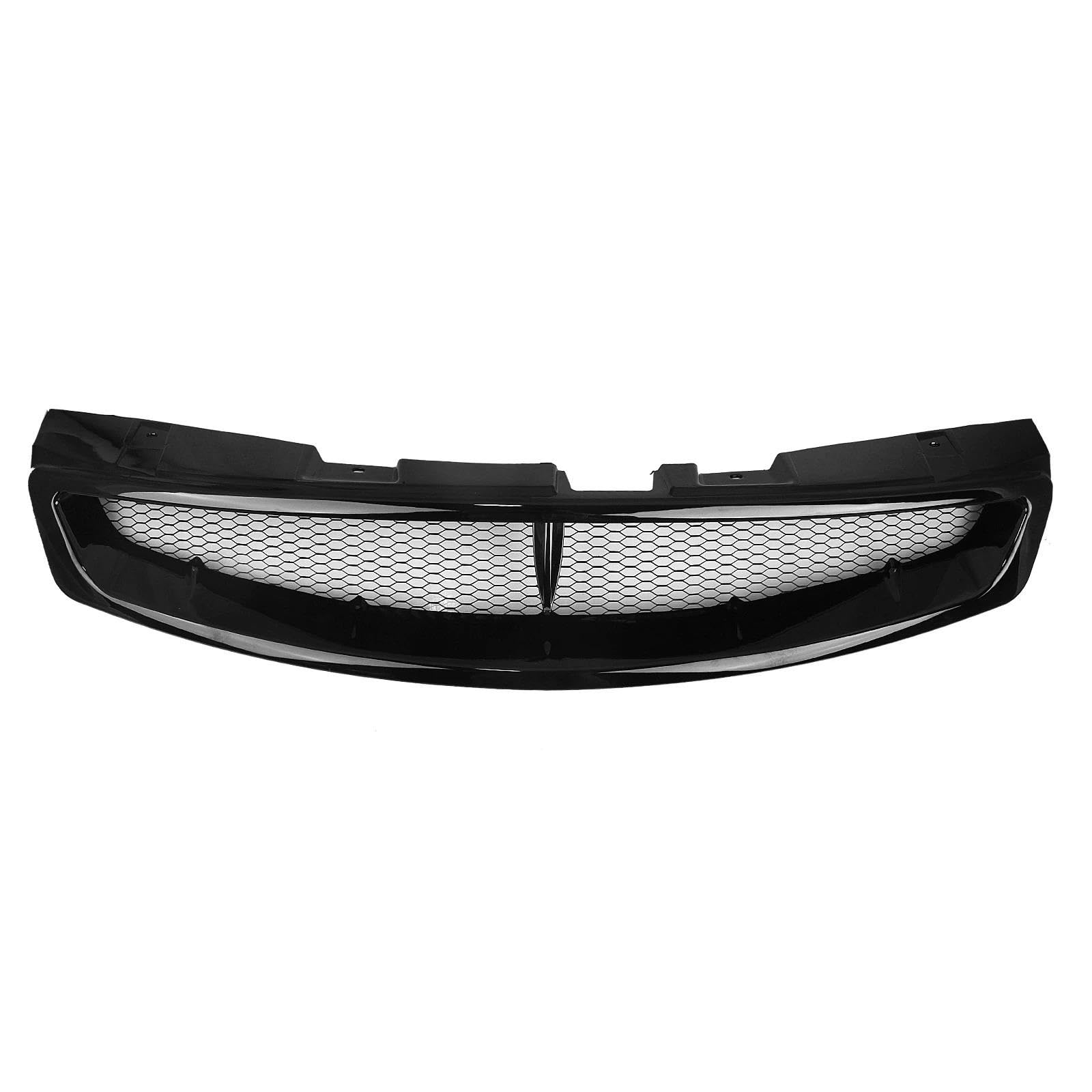 Frontstoßstangengrill Auto Frontgrill Racing Grills Obere Stoßstange Mesh Für Infiniti Für G35 Coupe 2 Tür 2003 2004 2005 2006 2007 Nebelscheinwerfer Gitter(Schwarz glänzend) von SYLTER