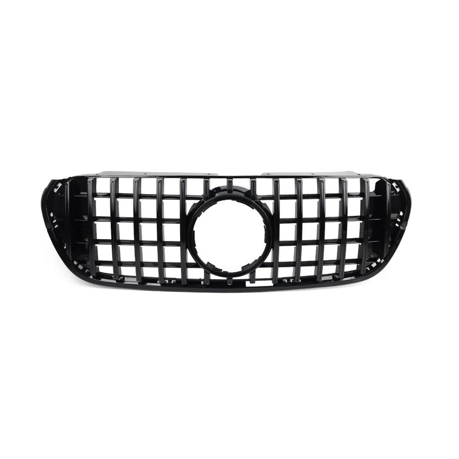 Frontstoßstangengrill Auto Frontschürze Kühlergrill Haube Chrom/Schwarz Racing Grill Für Mercedes Für Benz X-Klasse W470 Für BR470 2017 2018 2019 Nebelscheinwerfer Gitter(Schwarz) von SYLTER