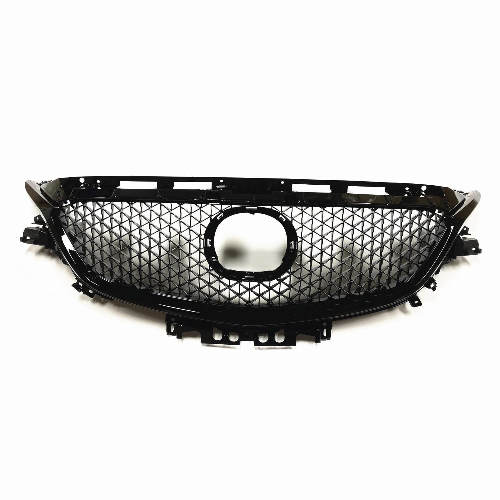 Frontstoßstangengrill Auto Kühlergrill Racing Grill Oberen Ersatz Stoßstange Haube Vent Mesh Auto Zubehör Für Mazda 6 Für Atenza 2017 2018 Nebelscheinwerfer Gitter von SYLTER