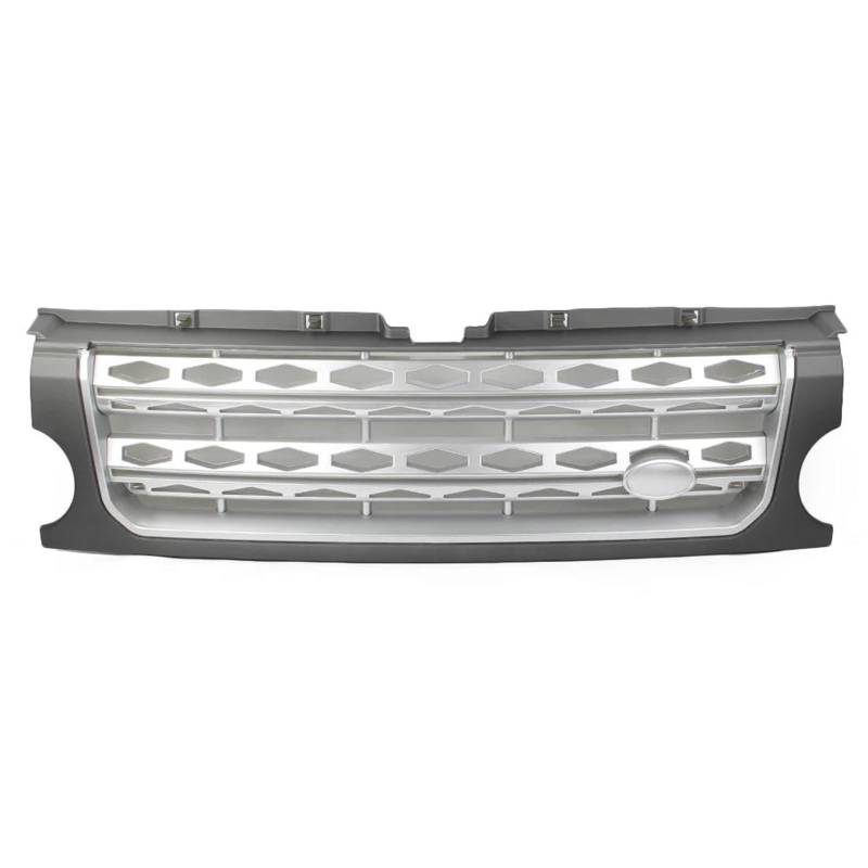 Frontstoßstangengrill Auto Kühlergrill Stoßstange Honey Comb Mesh Grill Für Land Für Rover Für Discovery LR3 2005 2006 2007 2008 2009 grau Silber Nebelscheinwerfer Gitter(Grey) von SYLTER