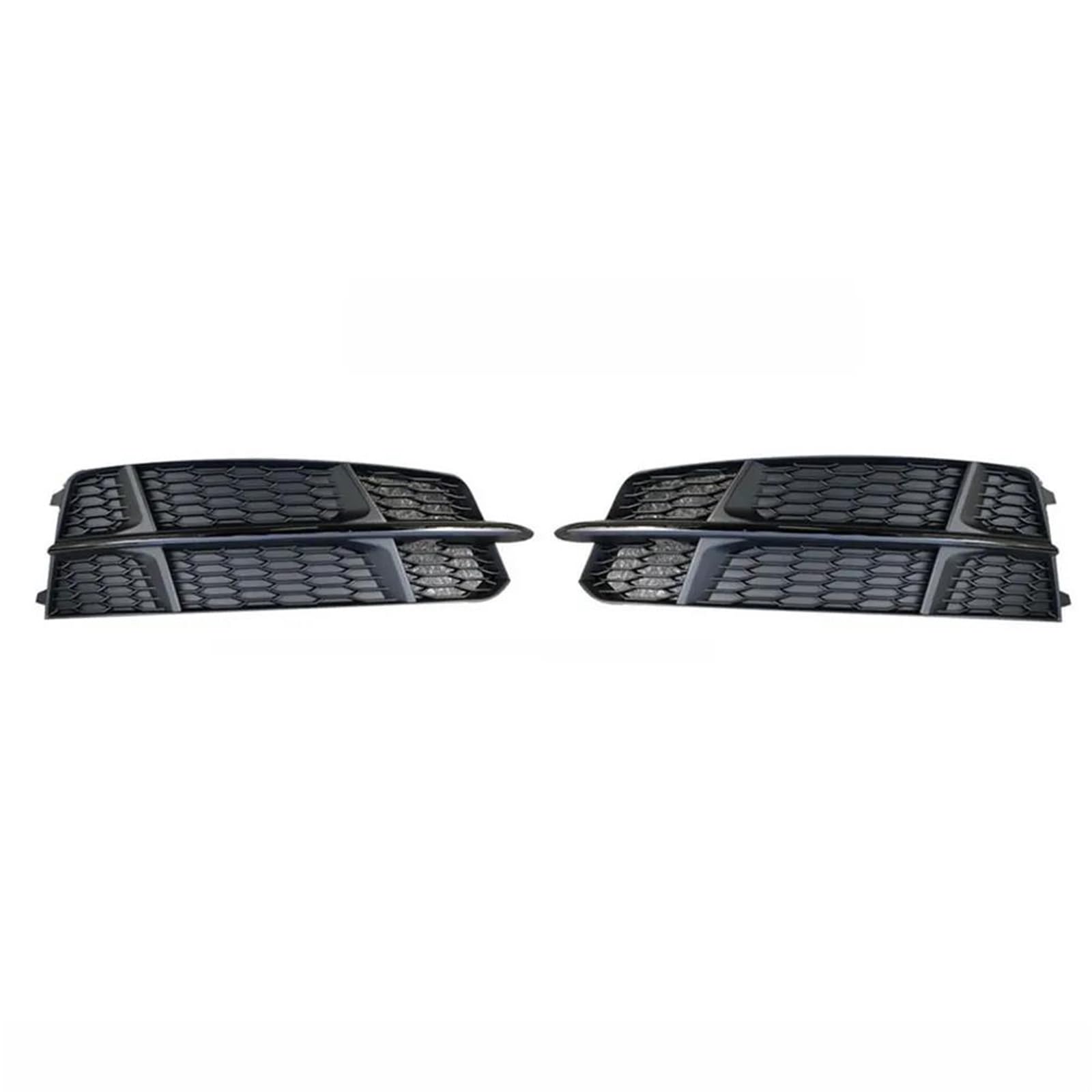 Frontstoßstangengrill Auto Links rechts vorne Stoßstange Nebelscheinwerfer Grill Grill Abdeckung für A6 C7 2016 2017 2018 Nebelscheinwerfer Gitter(Bright Black) von SYLTER