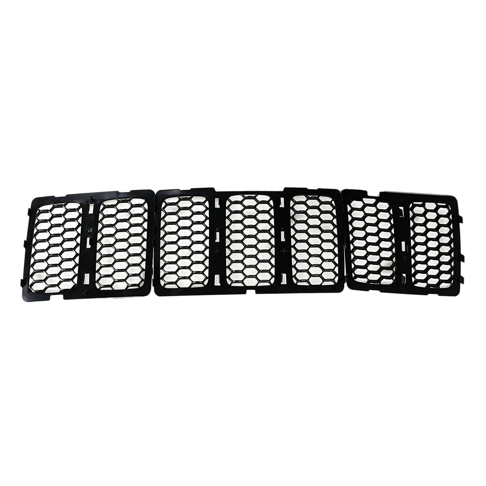 Frontstoßstangengrill Auto Schwarz Frontgrill Einsätze Trim Mesh Kit für Grand 2014 2015 2016 Frontgrill Frontstoßstange Grille Nebelscheinwerfer Gitter von SYLTER