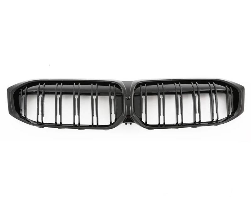 Frontstoßstangengrill Body Kit Tuning Zubehör Frontgrill Niere Doppel Lamellen Grill Für 3 Serie G20 G21 LCI 330i 320d Für M340i 2023 Nebelscheinwerfer Gitter(2 Slat Glossy Black) von SYLTER