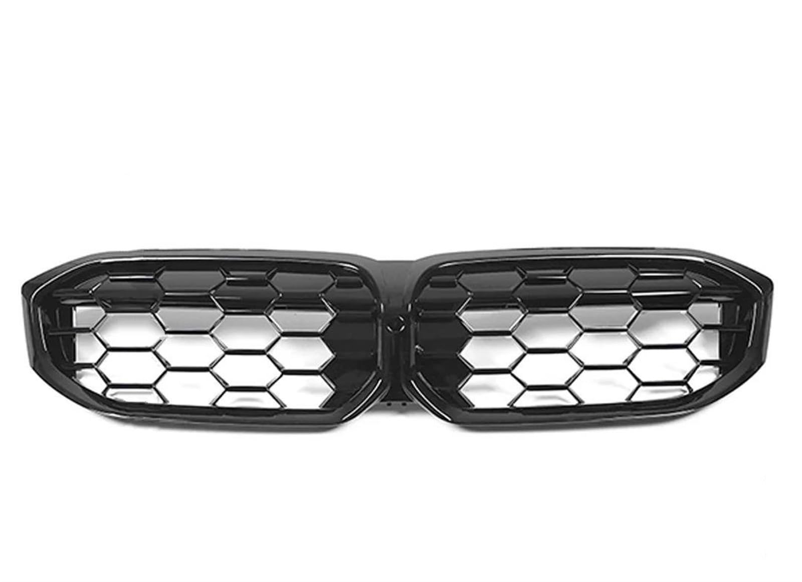 Frontstoßstangengrill Body Kit Tuning Zubehör Frontgrill Niere Doppel Lamellen Grill Für 3 Serie G20 G21 LCI 330i 320d Für M340i 2023 Nebelscheinwerfer Gitter(Diamond Black) von SYLTER