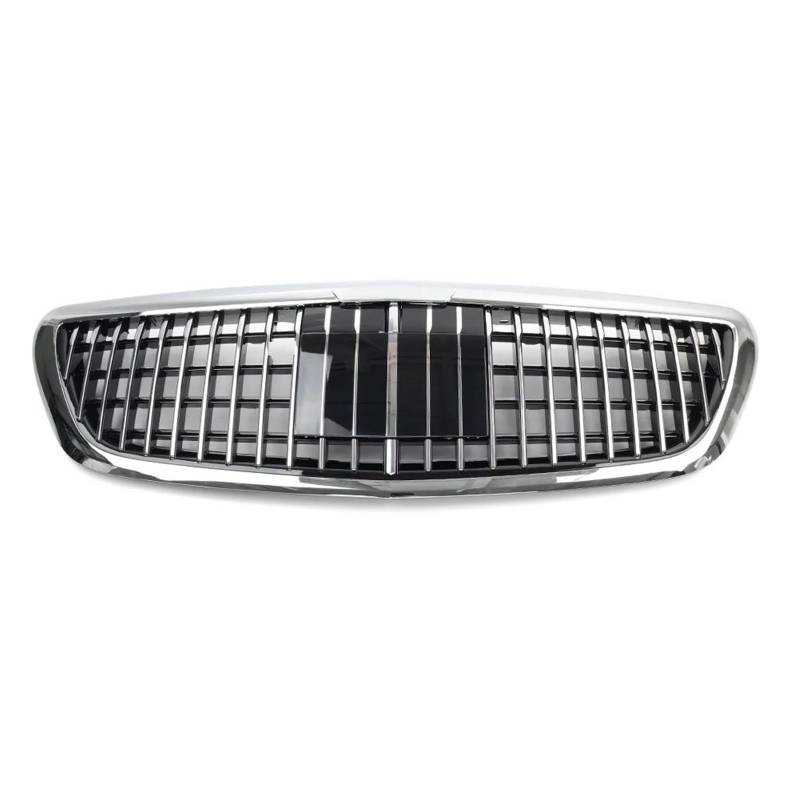 Frontstoßstangengrill Chrom-Auto-Frontstoßstange-Kühlerhaubengrill für Benz S-Klasse W222 S450 S550 S600 2014 2015 2016 2017 2018 2019 2020 Nebelscheinwerfer Gitter von SYLTER