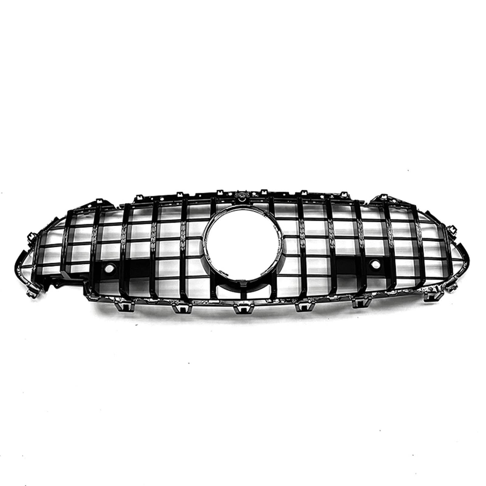 Frontstoßstangengrill Frontgrill Grill Für Mercedes Für Benz W257 C257 CLS Klasse CLS300 CLS450 CLS500 2019 2020 2021 2022 Oberen stoßstange Haube Mesh Nebelscheinwerfer Gitter(Schwarz) von SYLTER