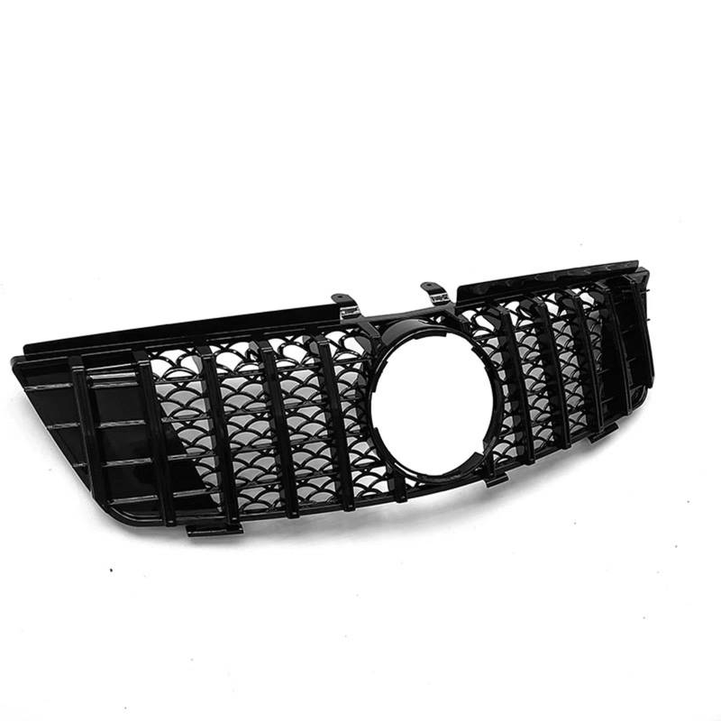 Frontstoßstangengrill Frontgrill Grills Trim Oberen Stoßstange Haube Mesh Grid Für Mercedes Für Benz Für ML Klasse W164 ML320 ML350 ML550 2005 2006 2007 2008 Nebelscheinwerfer Gitter(Schwarz) von SYLTER