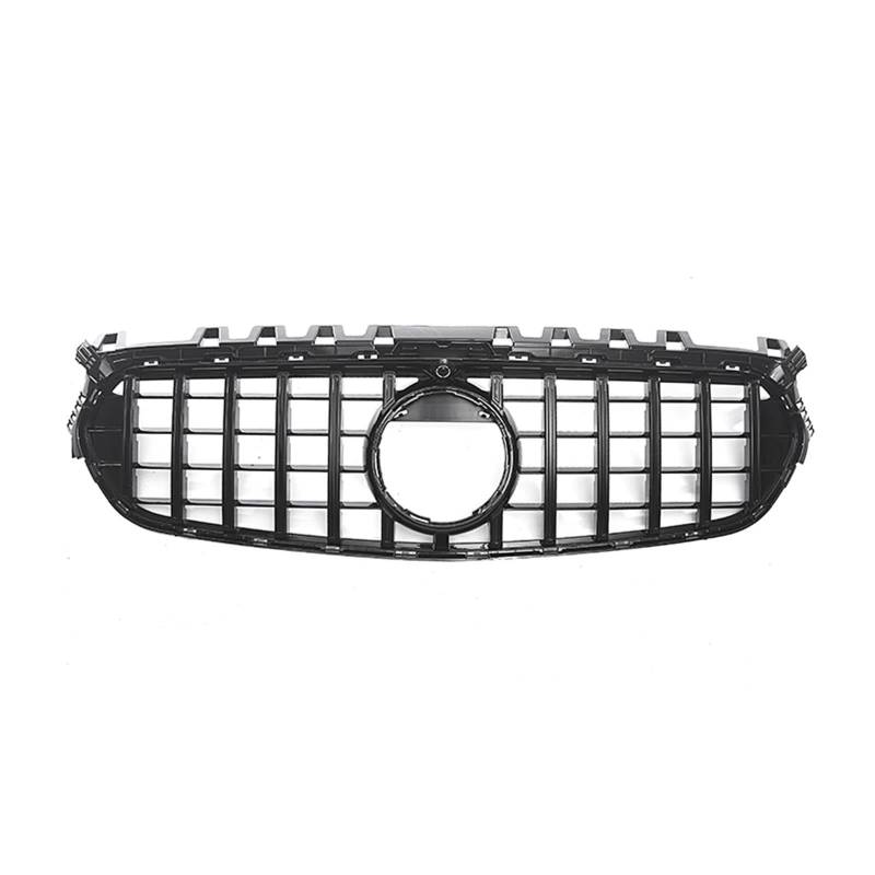 Frontstoßstangengrill Frontgrill Racing Grills Für Mercedes Für Benz B-Klasse W247 2020 2021 2022 Silber/Schwarz Auto Oberen stoßstange Haube Mesh Grid Nebelscheinwerfer Gitter(Schwarz) von SYLTER