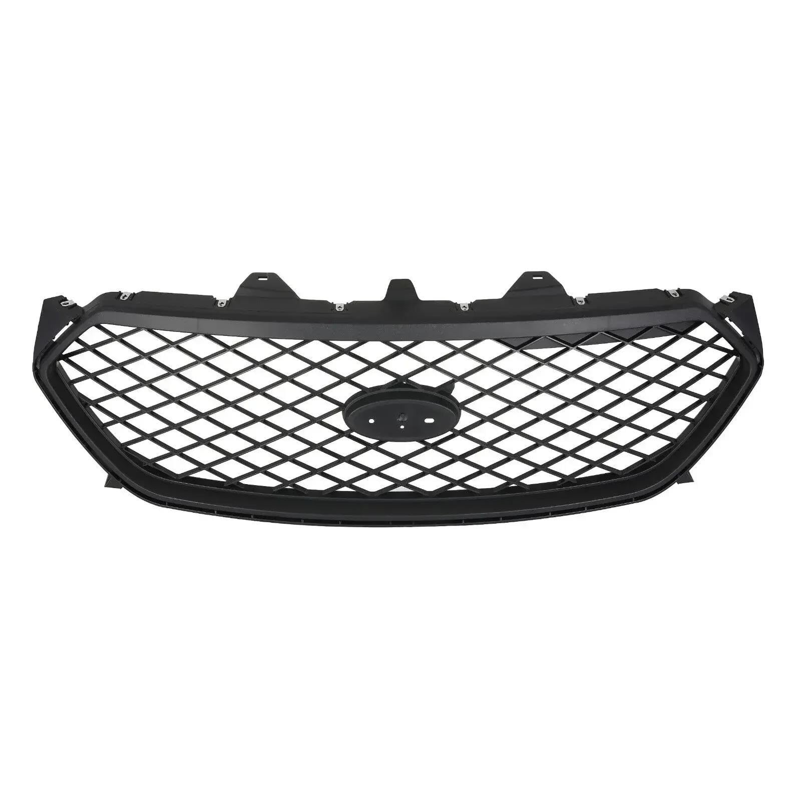 Frontstoßstangengrill Für Ford Für Taurus 2013-2019 ABS Schwarz Auto Front Upper Bumper Mesh Grille Front Grills Stoßstange Body Kits Nebelscheinwerfer Gitter von SYLTER