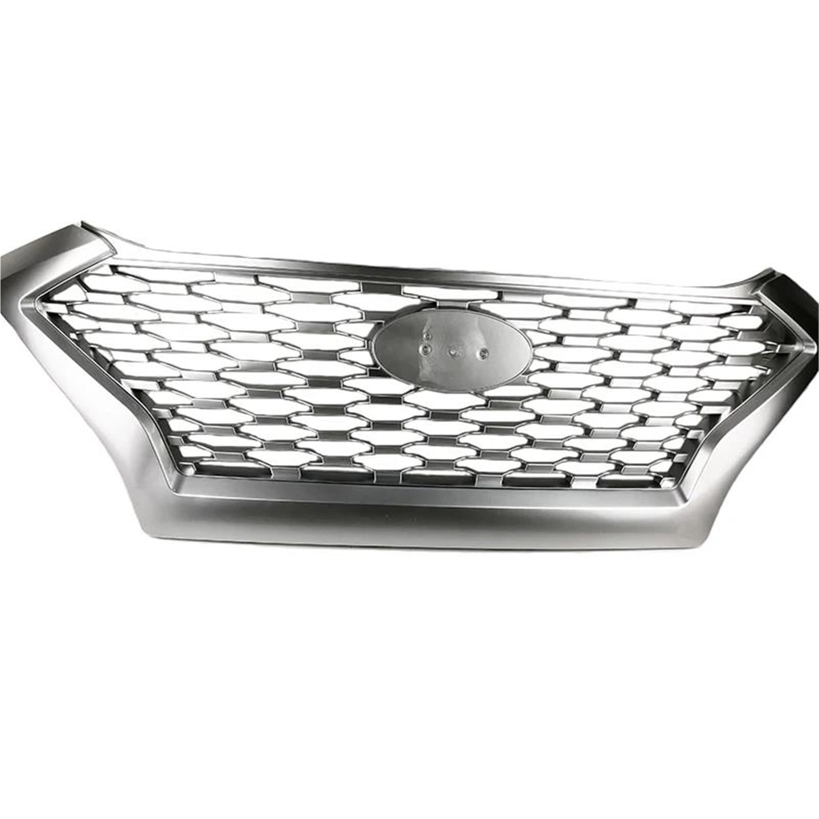 Frontstoßstangengrill Für Hyundai Für Tucson 2019 2020 Front Racing Grille Grill Maske Abdeckung Grills Schwarz Silber Nebelscheinwerfer Gitter(Silber) von SYLTER