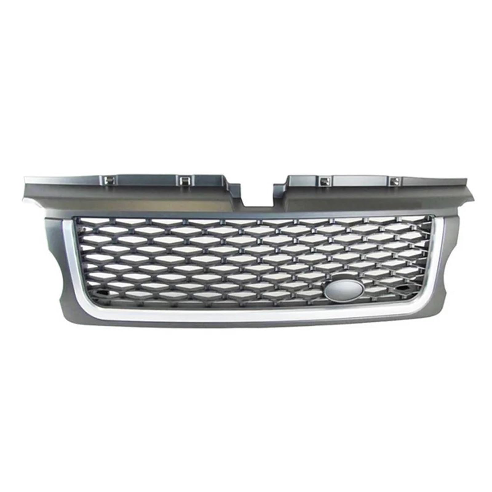 Frontstoßstangengrill Für Land Für Range Für Sport Für Rover L320/L 320 2005-2009 Auto Vorderen Stoßstange Grille Mitte Panel Außen Styling Oberen Grill Nebelscheinwerfer Gitter(Gray Silver) von SYLTER