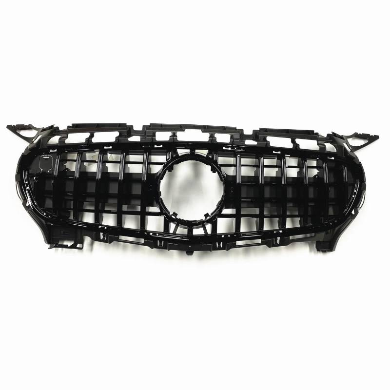 Frontstoßstangengrill Für Mercedes Für Benz C190 R190 Für AMG GT S 2015 2016 2 Tür Kühlergrill Racing Grill Auto Oberen stoßstange Haube Mesh Grid Kit Nebelscheinwerfer Gitter(Schwarz) von SYLTER