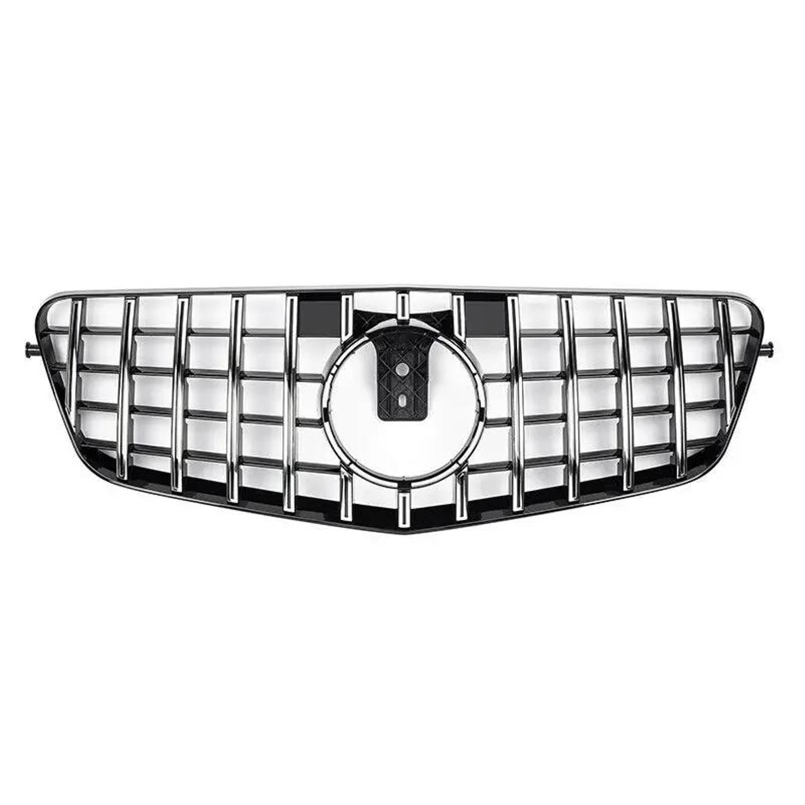 Frontstoßstangengrill Für Mercedes Für Benz W212 E Klasse E200 E300 E350 E550 2010 2011 2012 2013 Kühlergrill Grill Auto oberen Stoßstange Haube Mesh Nebelscheinwerfer Gitter(Silber) von SYLTER