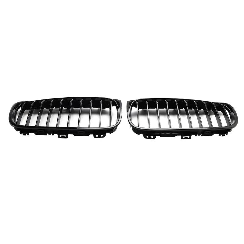 Frontstoßstangengrill Glänzend schwarzer Frontgrill für 2er-Serie für Gran für Tourer F45 F46 2015 2016 2017 2018 Nebelscheinwerfer Gitter von SYLTER