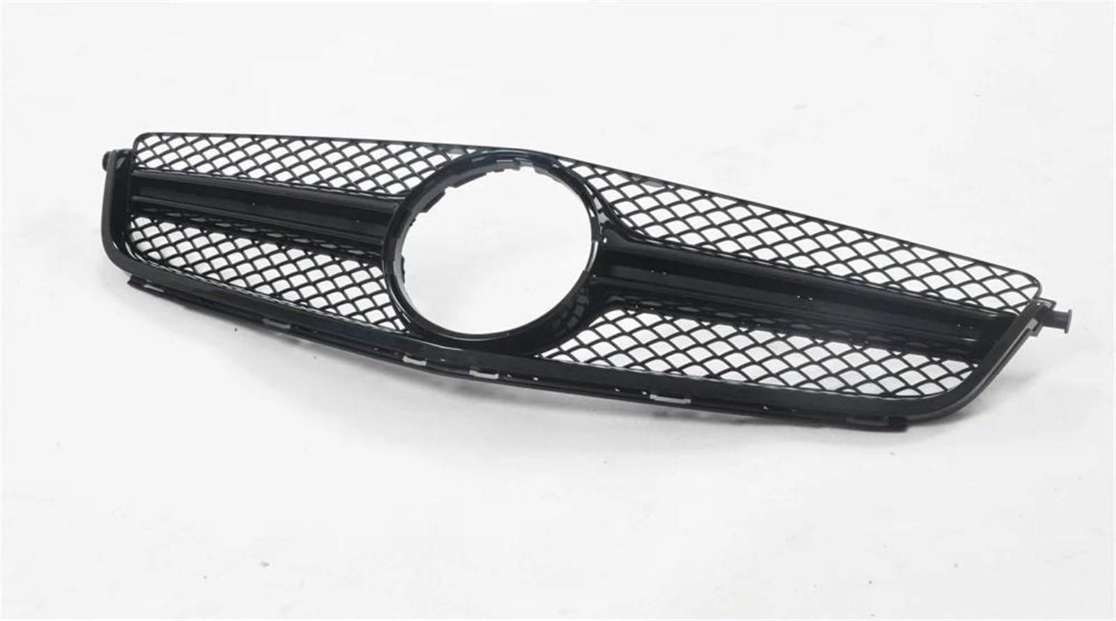 Frontstoßstangengrill Kühlergrill Für Mercedes Für Benz W204 C63 Für AMG 2012 2013 2014 Auto Oberen Stoßfänger Ansaughaube Abdeckung Mesh Grid Grill Kit Nebelscheinwerfer Gitter(Schwarz) von SYLTER