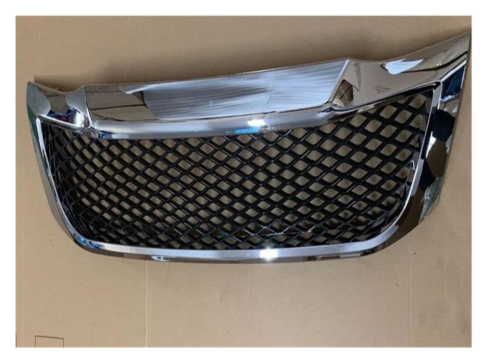 Frontstoßstangengrill Kühlergrill für Hilux 2010 2011 2012 2013 2014 Front Racing Grill Gitter Mesh Frontstoßstangengitter Nebelscheinwerfer Gitter(Chromed) von SYLTER