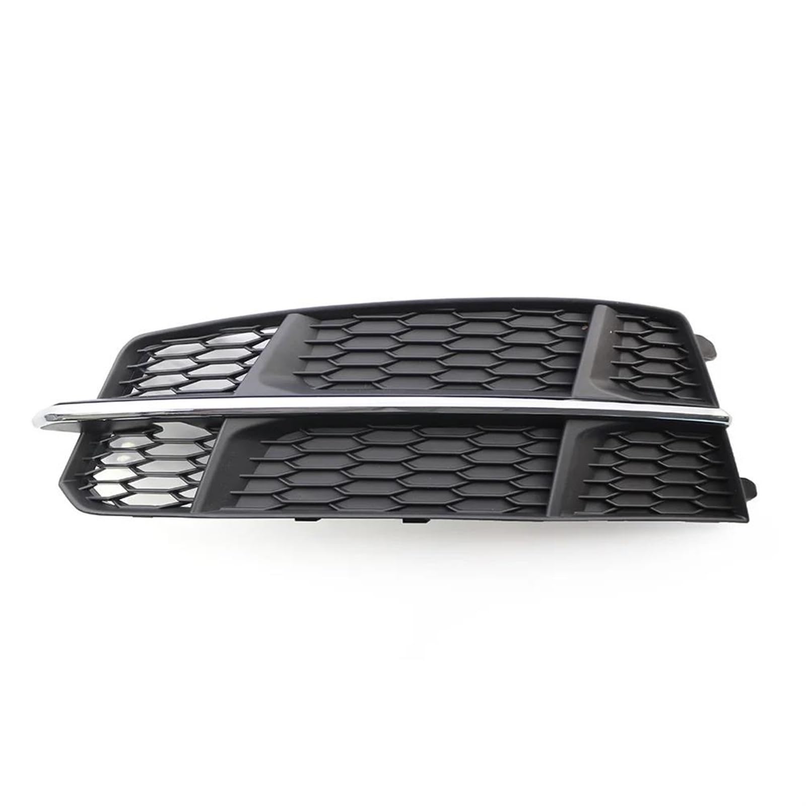 Frontstoßstangengrill Schwarzer Chrom-Auto-Frontstoßstangen-Unterseitengrill für A6 C7 2014 2015 2016 2017 2018 4G0807681AN/4G0807682AN Nebelscheinwerfer Gitter(1Pcs Left) von SYLTER