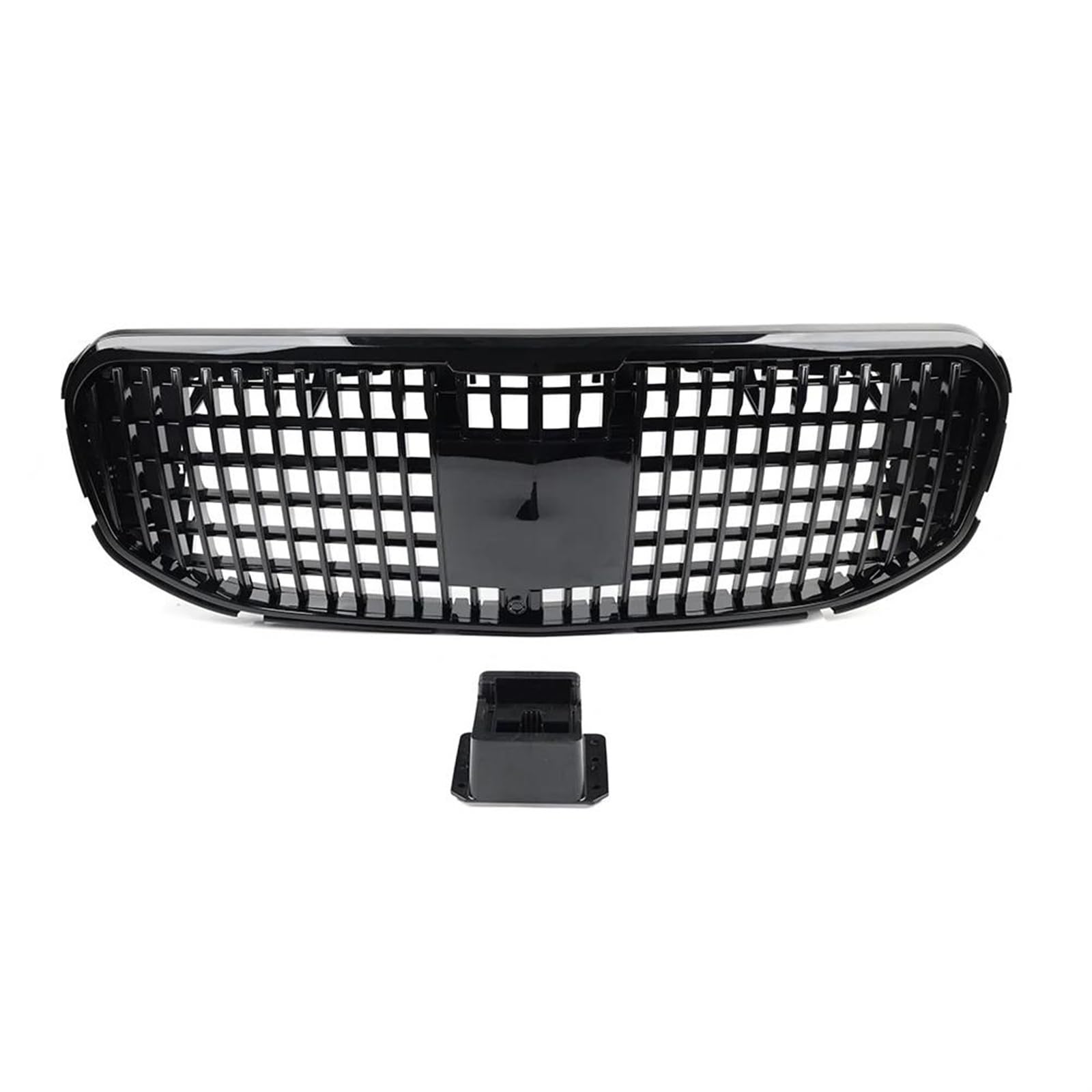 Frontstoßstangengrill Stil Auto Front Stoßstange Grille Kühler Haube Grill Für Mercedes Für Benz GLS X167 GLS450 GLS580 2020 2021 2022 2023 2024 Nebelscheinwerfer Gitter(Schwarz) von SYLTER