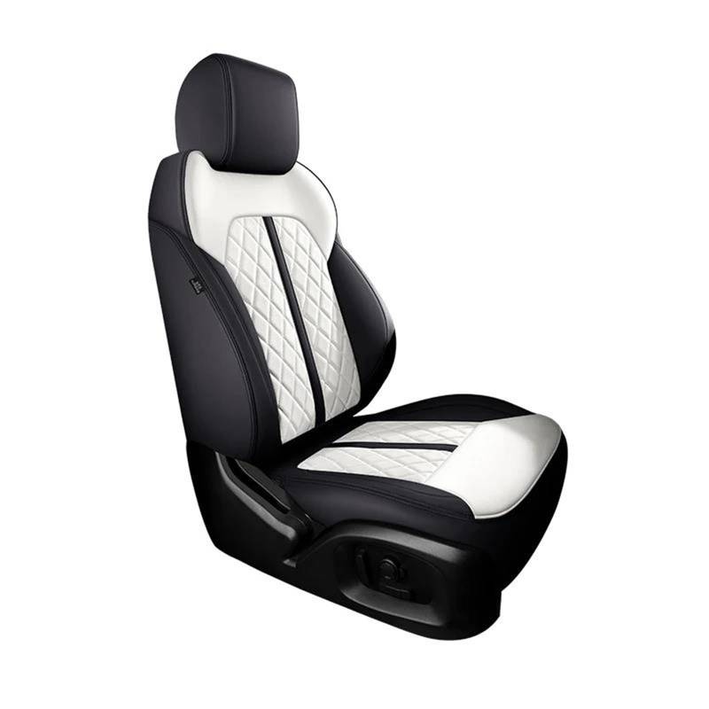 SYLTER Sitzbezüge Auto Autositzbezug für Mercedes für Benz E-Klasse W212 Zubehör Innenausstattung Full Set Automobile Custom Vordersitzbezüge(Black White) von SYLTER