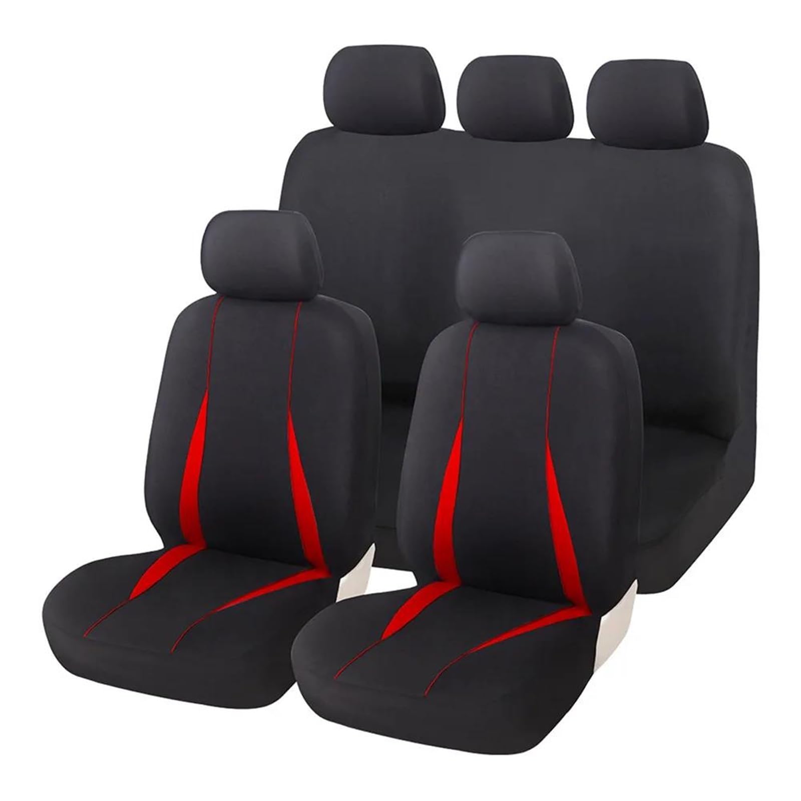 Sitzbezüge Auto Stoff Auto Sitz Schutz Pad Set Stuhl Sitz Abdeckung Für Infiniti Für QX30 QX50 QX56 QX60 QX70 QX80 Q45 q50 Q60 Vordersitzbezüge(A-red) von SYLTER