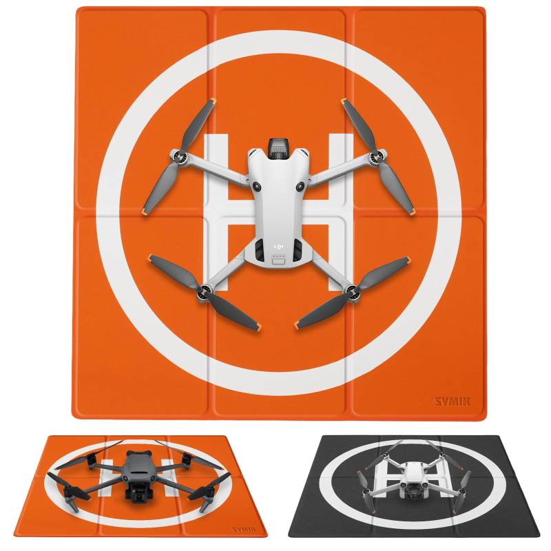 SYMIK LP500 Drohnen Landeplatz Faltbar 20''/50cm, Beschwerter doppelseitiger wasserdichter 2x3 schnell faltbar Drone Landing Pad für DJI Mini 4 Pro/Mini 3/Pro/Mini 4K/Mini 2 SE/Air 3/Air 2S/Air 2 von SYMIK