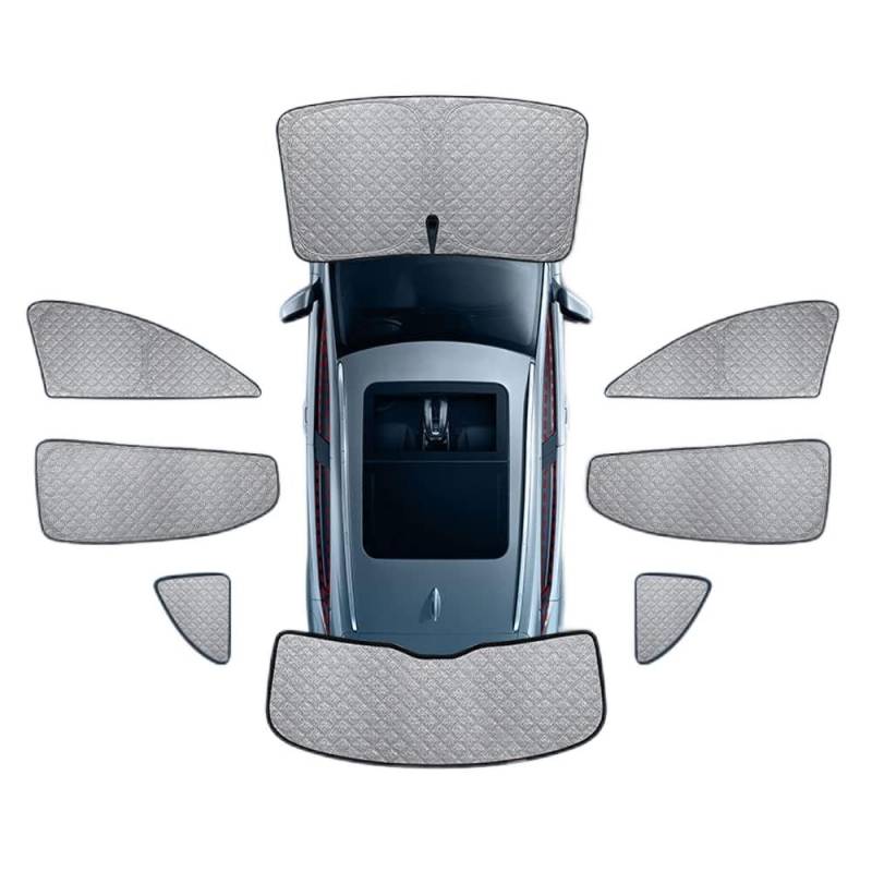 Auto Sonnenschutz für Tesla Model X, Front Heck Seitenscheibe Verdicken Privacy UV-Schutz Sonnenblende,D/All car von SYPPCH