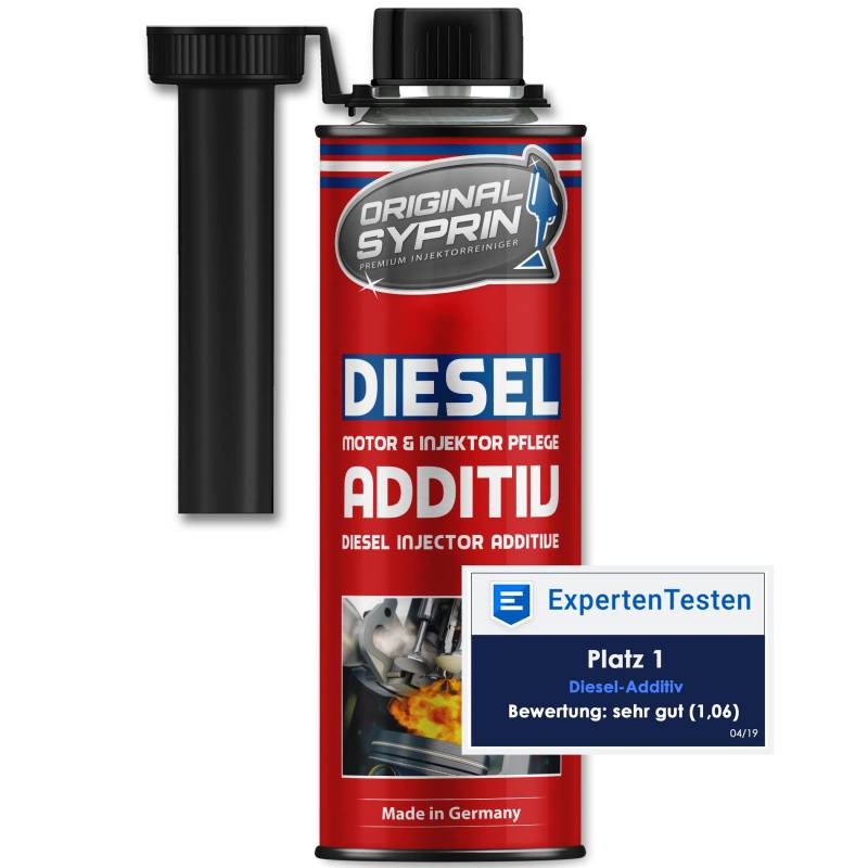 SYPRIN Original Diesel Additiv - Kraftstoffzusatz für Dieselmotoren Dieselsystem I Dieseladditiv Kraftstoffadditiv Injektoren Injektor - 250ml von SYPRIN