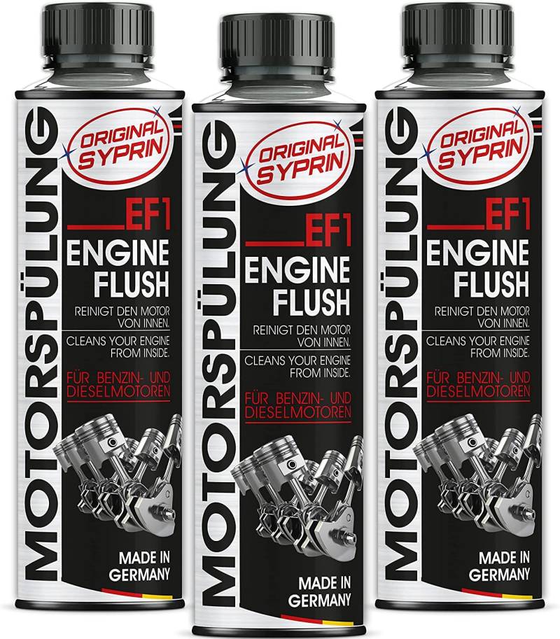 SYPRIN Motorspülung Schlammspülung für Diesel und Benzin Motoren - Motor Reiniger - Engine Oil Flush I Systemspülung Motorinnenreinigung (250ml) von SYPRIN