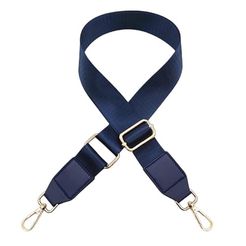 Einfarbig Taschengurt Breit Taschen Taschenband 80-130cm Verstellbarer Tragegurt Schultergurt für Handtaschen 3.8cm breit Schulterriemen Umhängegurt Herren Taschenriemen Damen Zubehör - Blau von SYSUII