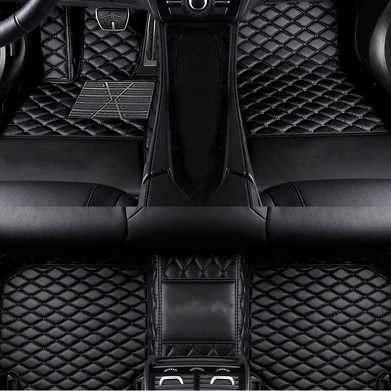 Auto Fußmatten für Audi A8 Saloon D5 5 Seats SWB 2018-2023,PU-Leder Allwetter Automatten Set,Bodenmatte Anti-Rutsch Wasserdicht Innenraum Protect Zubehör,A4 von SYSZZGCL
