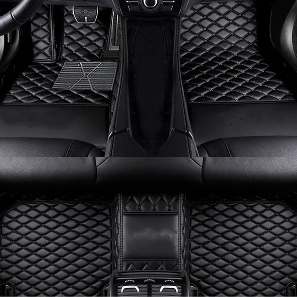 Auto Fußmatten für BMW 7 Series SWB G11 2015-2023,PU-Leder Allwetter Automatten Set,Bodenmatte Anti-Rutsch Wasserdicht Innenraum Protect Zubehör,A4 von SYSZZGCL