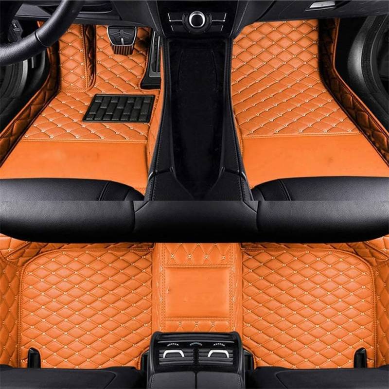 Auto Fußmatten für Ford C-Max 2017-2023,PU-Leder Allwetter Automatten Set,Bodenmatte Anti-Rutsch Wasserdicht Innenraum Protect Zubehör,A10 von SYSZZGCL