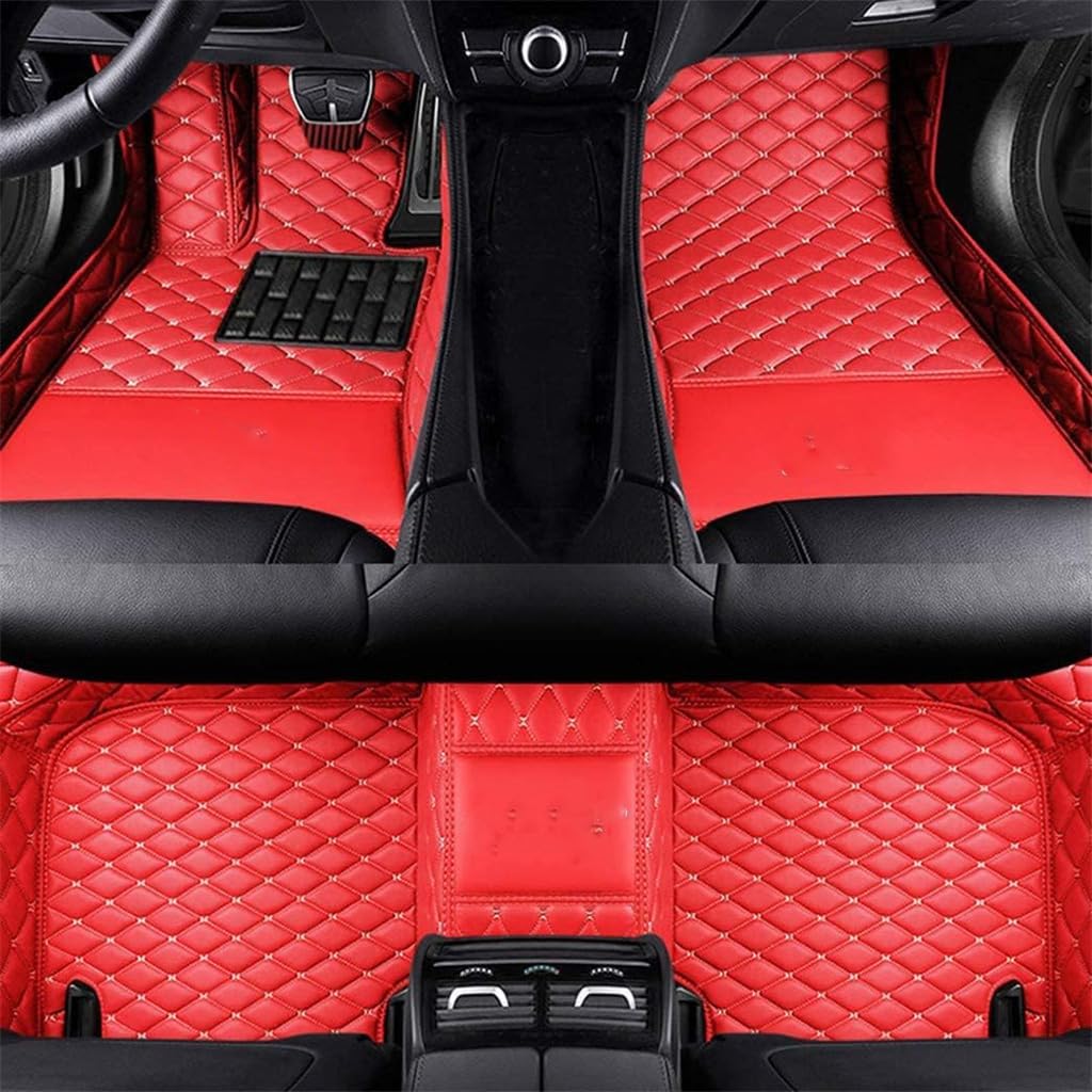 Auto Fußmatten für Jaguar I-PACE 2018-2023,PU-Leder Allwetter Automatten Set,Bodenmatte Anti-Rutsch Wasserdicht Innenraum Protect Zubehör,A11 von SYSZZGCL