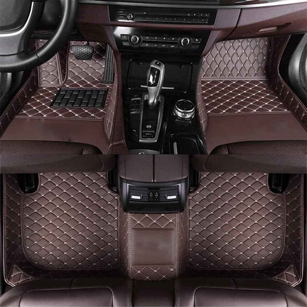 Auto Fußmatten für Mitsubishi Lancer-ex 2010-2023,PU-Leder Allwetter Automatten Set,Bodenmatte Anti-Rutsch Wasserdicht Innenraum Protect Zubehör,A5 von SYSZZGCL