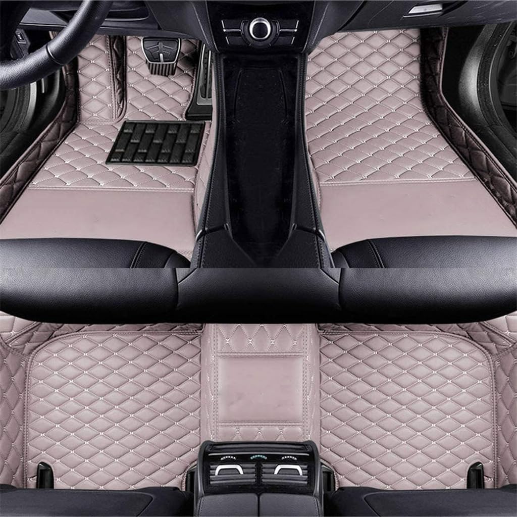 Auto Fußmatten für Mitsubishi Outlander 2008-2012,PU-Leder Allwetter Automatten Set,Bodenmatte Anti-Rutsch Wasserdicht Innenraum Protect Zubehör,A9 von SYSZZGCL