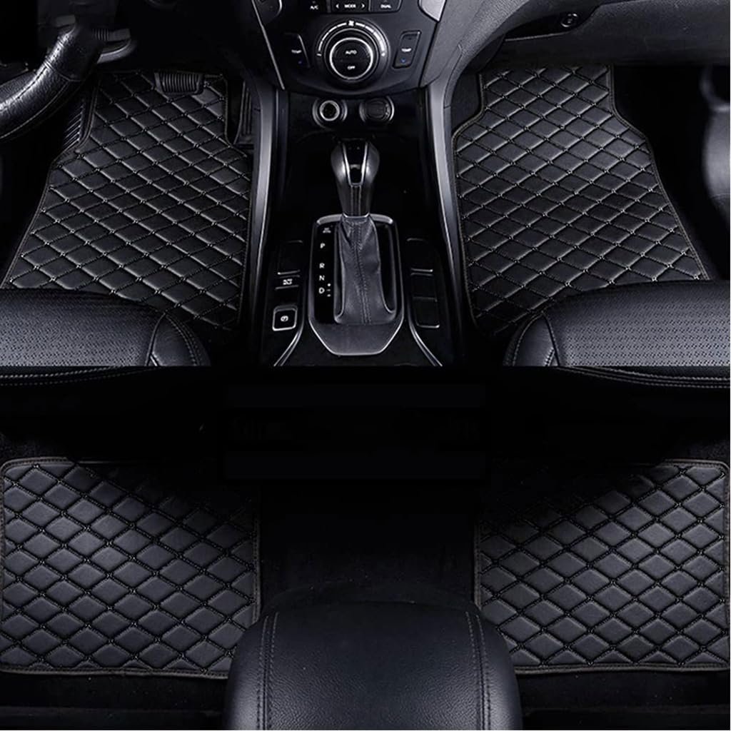 Auto Fußmatten für Toyota Prius V 7SEATS 2012-2020,PU-Leder Allwetter Automatten Set,Bodenmatte Anti-Rutsch Wasserdicht Innenraum Protect Zubehör,A1 von SYSZZGCL
