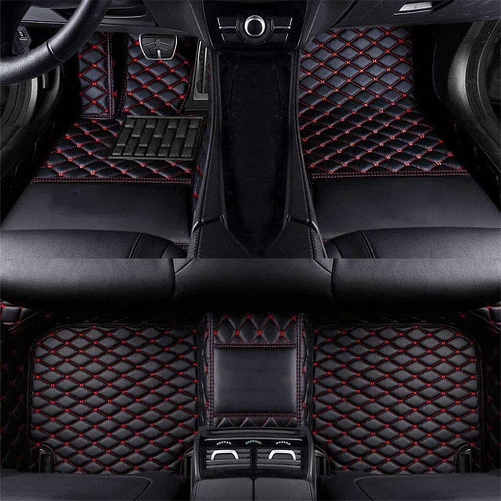 Auto Fußmatten für VW Golf 7 2014-2020,PU-Leder Allwetter Automatten Set,Bodenmatte Anti-Rutsch Wasserdicht Innenraum Protect Zubehör,A2 von SYSZZGCL