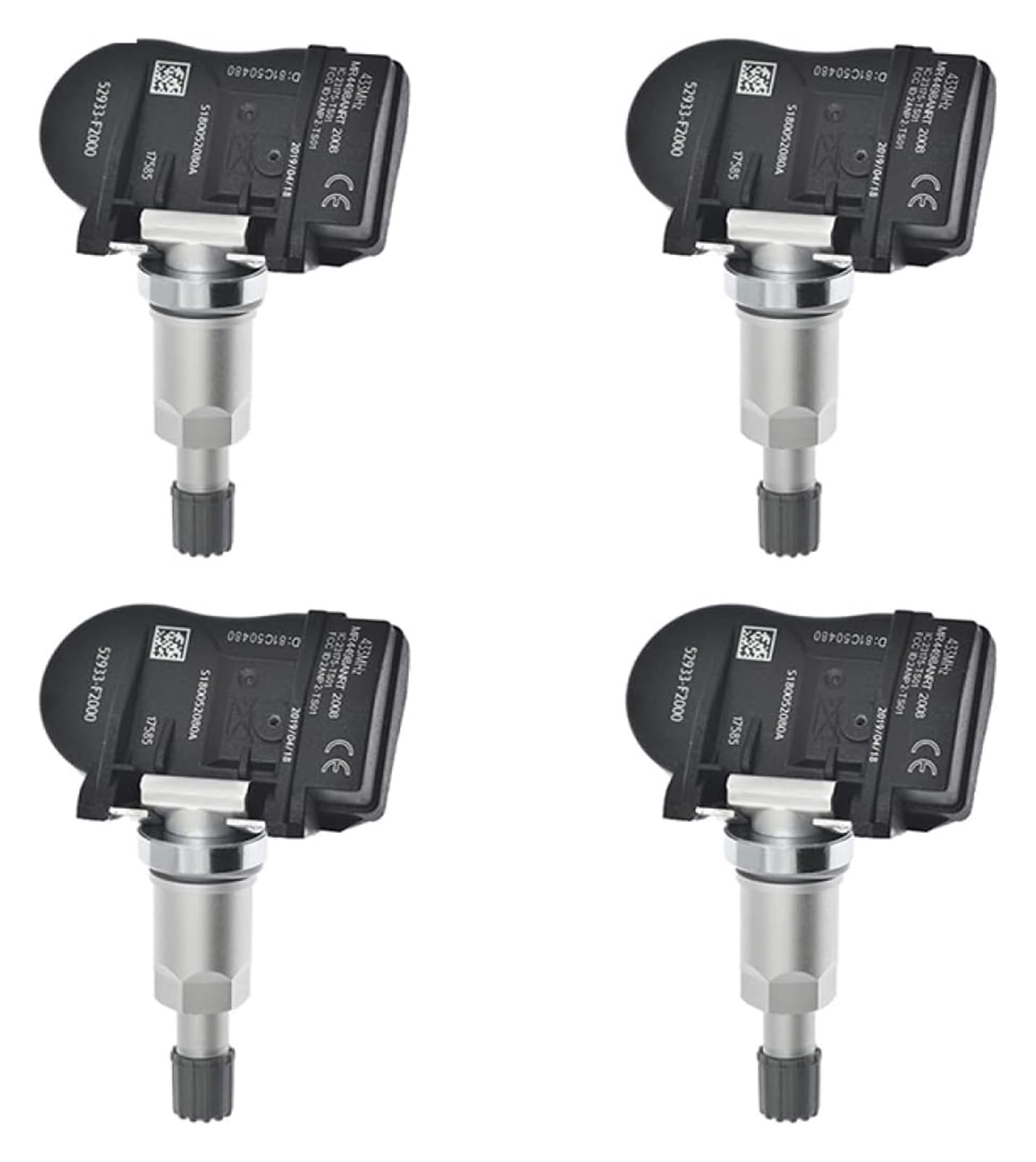 Automobilsensoren Für Kia Für E-NIRO 2018 2019 2020 52933-F2000 Reifendruck Monitor Sensor 1/4Pcs Auto Reifendruck Sensor(4) von SYUBTGAN