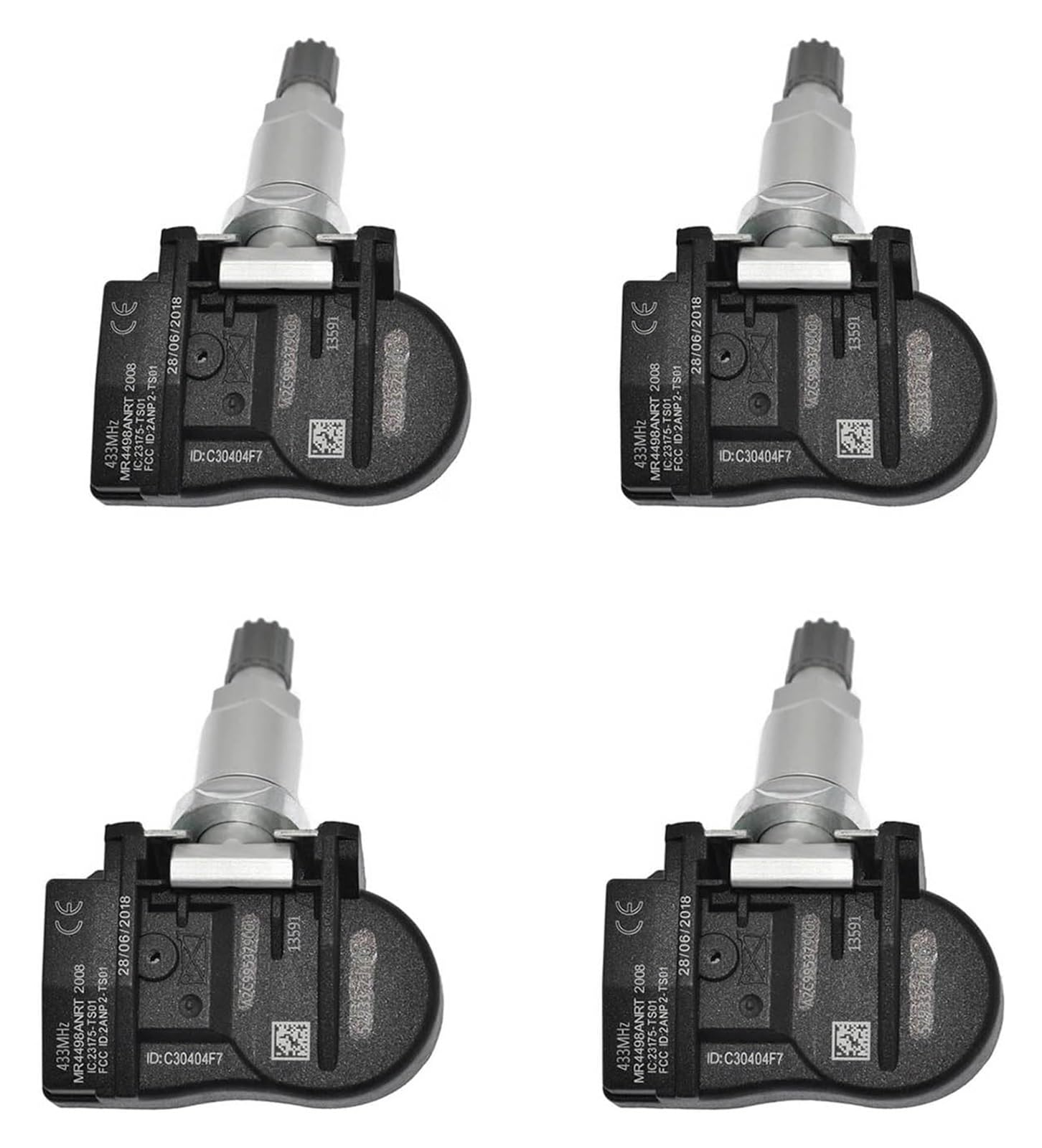 Automobilsensoren Für Kia Für Rio 2018 2019 Sensor Reifen Überwachung Druck TPMS Sensor 4Pcs OEM 52933-2J100 529332M650 529333N100 von SYUBTGAN