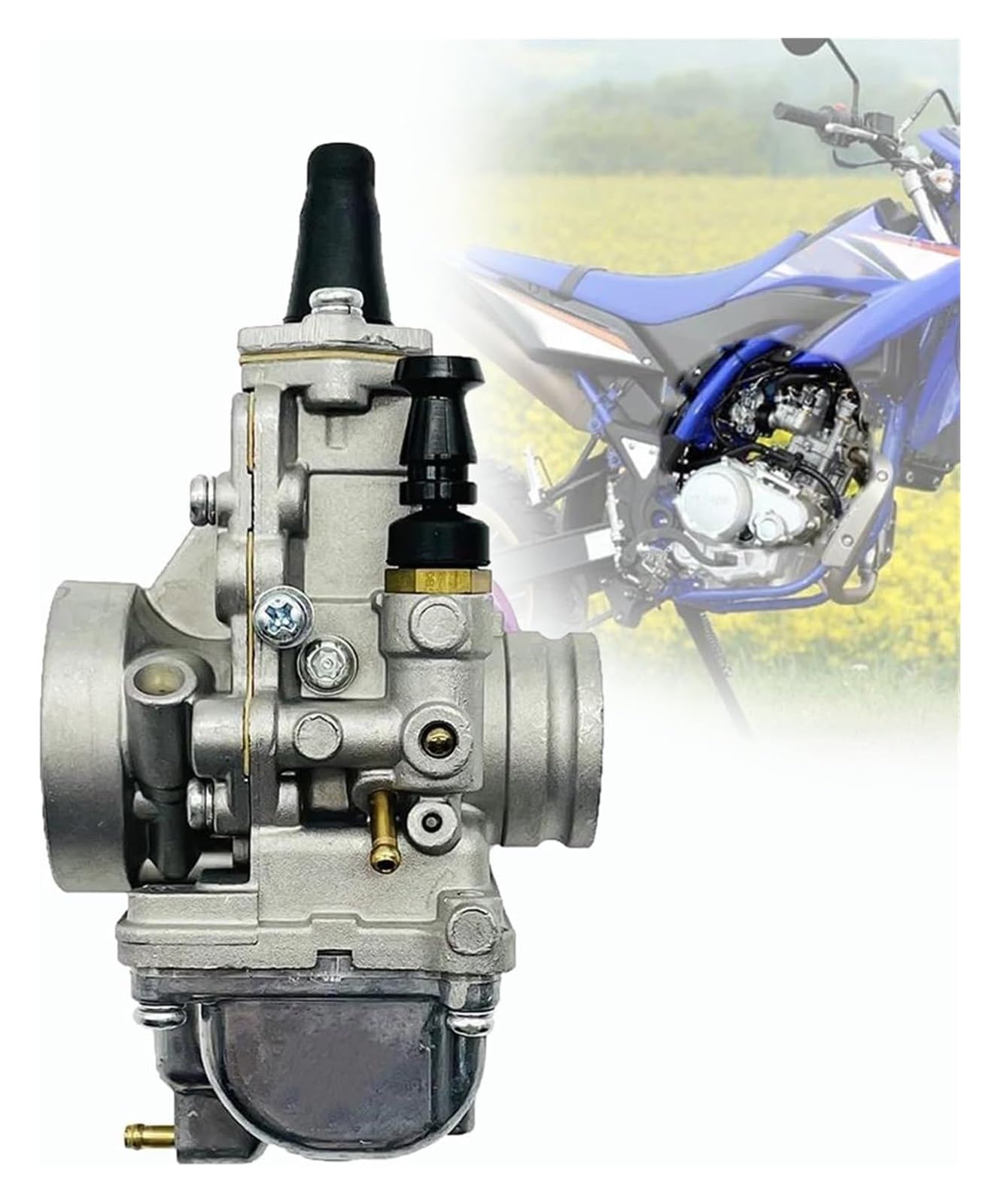 Carburetor Carb Für Motorrad Rennzubehör Atv Pitbike Ja 0,45 Kg 2-Takt Tm24 24 Mm 11,7 44 Mm Vergaser Kraftstoffversorgung Benzintank von SYUBTGAN