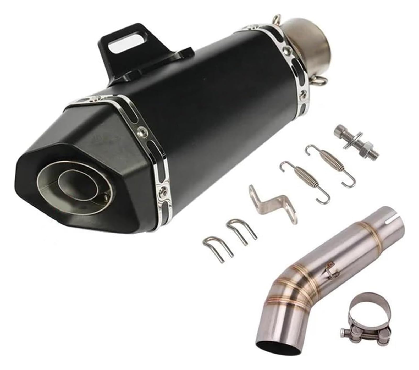 SYUBTGAN Für S&uzuki GSR750 GSR 750 2017 2018 2019 2020 2021 Motorradauspuff Slip-On-Auspuffanlagen Escape Moto DB Killer Link Pipe Auspuff Schalldämpfer(Type I) von SYUBTGAN