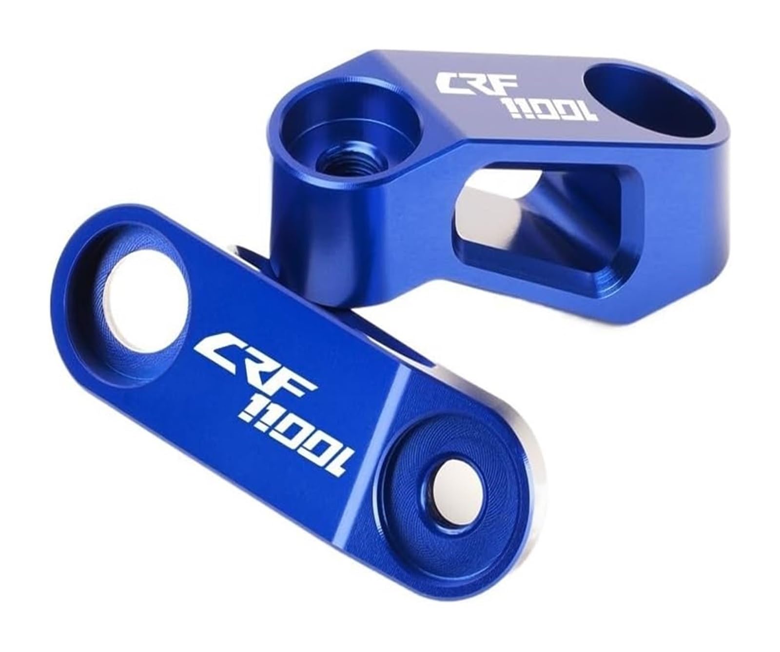 Motorrad Rückspiegel Für Hond&a CRF1100L CRF1000L CRF 1000 1100 XRV750 XRV 750 Motorrad Rückspiegel Seitenspiegel Riser Extend Adapter Motorradteile(Blue no logo) von SYUBTGAN