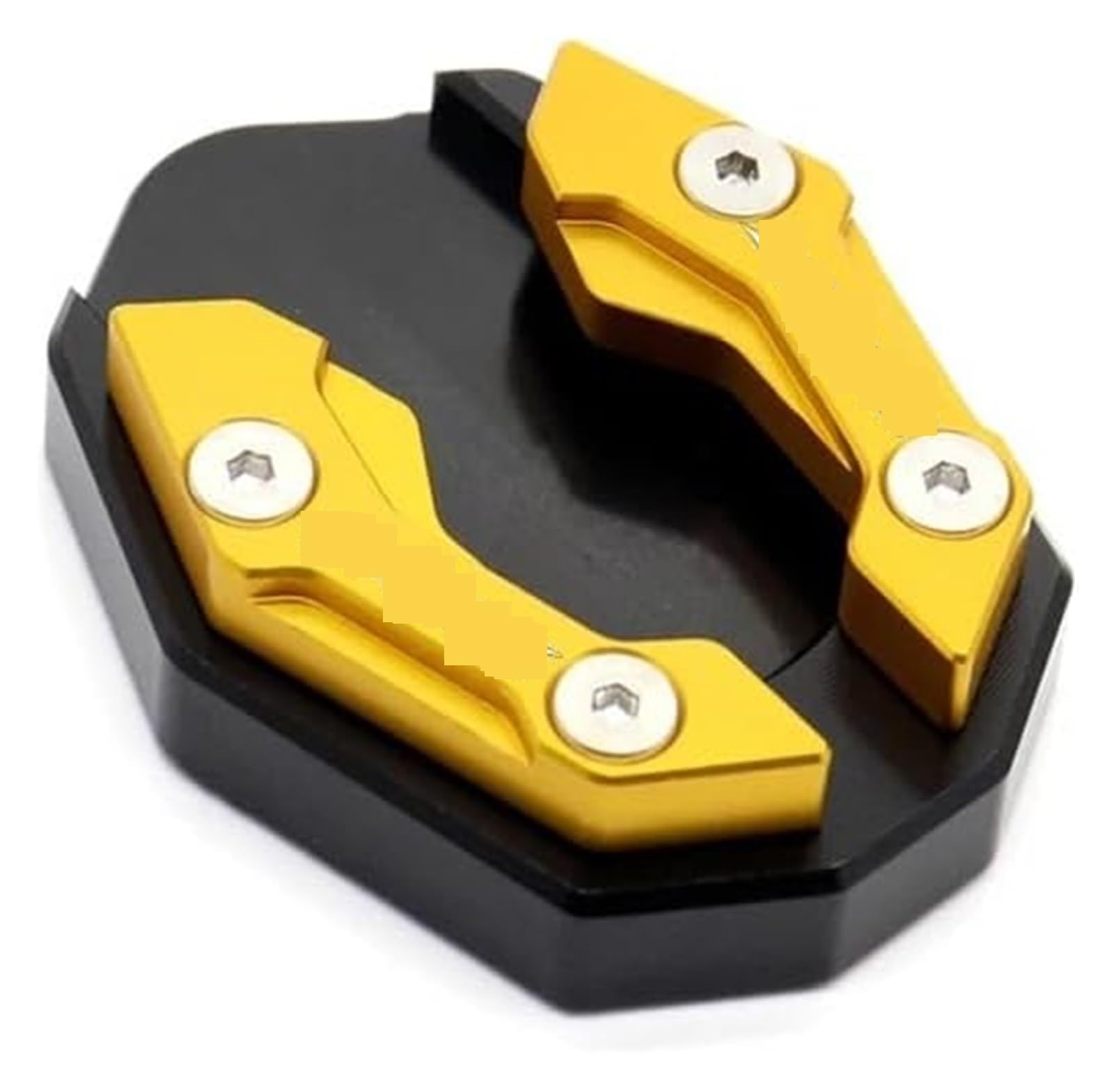 Stütze Verlängerungsplatte Pad Für PCX 150 2015-2021 Für PCX 160 2021-2022 Motorrad-Seitenständer Seitenständer Kickstand Plate Extension Support Fußpedal Pad Base(Go-ld) von SYUBTGAN