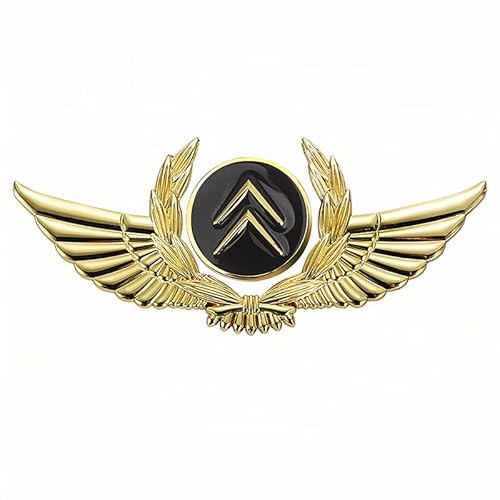 Auto Emblem für Citroen C3 2013-2017, Logo Badge Aufkleber Sticker mit Emblem für Außendekoration 3D Chrom Buchstaben Aufkleber mit Logo Auto Styling Zubehör,M von SYXWJL