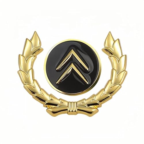 Auto Emblem für Citroen C3 2013-2017, Logo Badge Aufkleber Sticker mit Emblem für Außendekoration 3D Chrom Buchstaben Aufkleber mit Logo Auto Styling Zubehör,S von SYXWJL