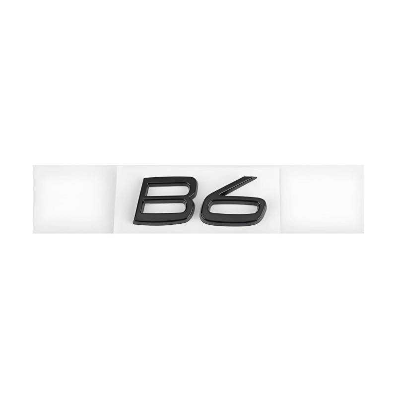 Auto Emblem für Volvo S60 2010-2018, Logo Badge Aufkleber Sticker mit Emblem für Außendekoration 3D ABS Buchstaben Aufkleber mit Logo Auto Styling Zubehör,B6-Black von SYXWJL