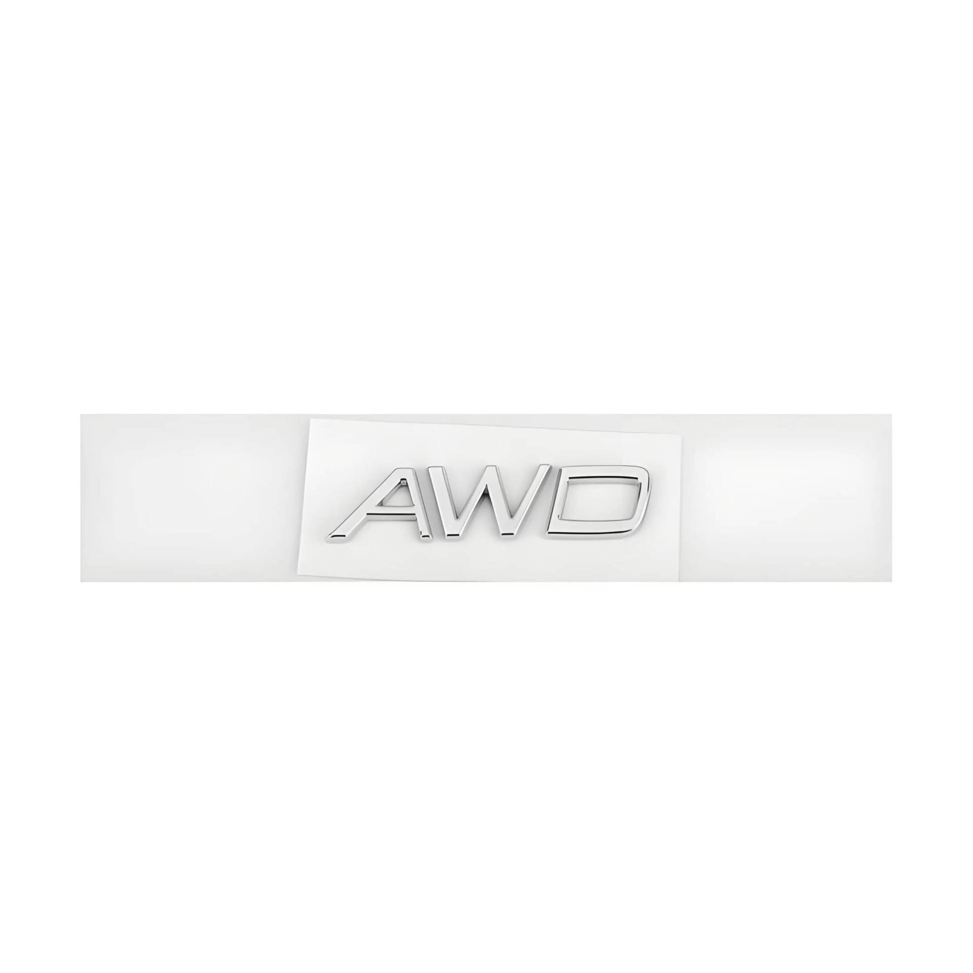 Auto Emblem für Volvo S60 2018-2023, Logo Badge Aufkleber Sticker mit Emblem für Außendekoration 3D ABS Buchstaben Aufkleber mit Logo Auto Styling Zubehör,AWD-Silver von SYXWJL