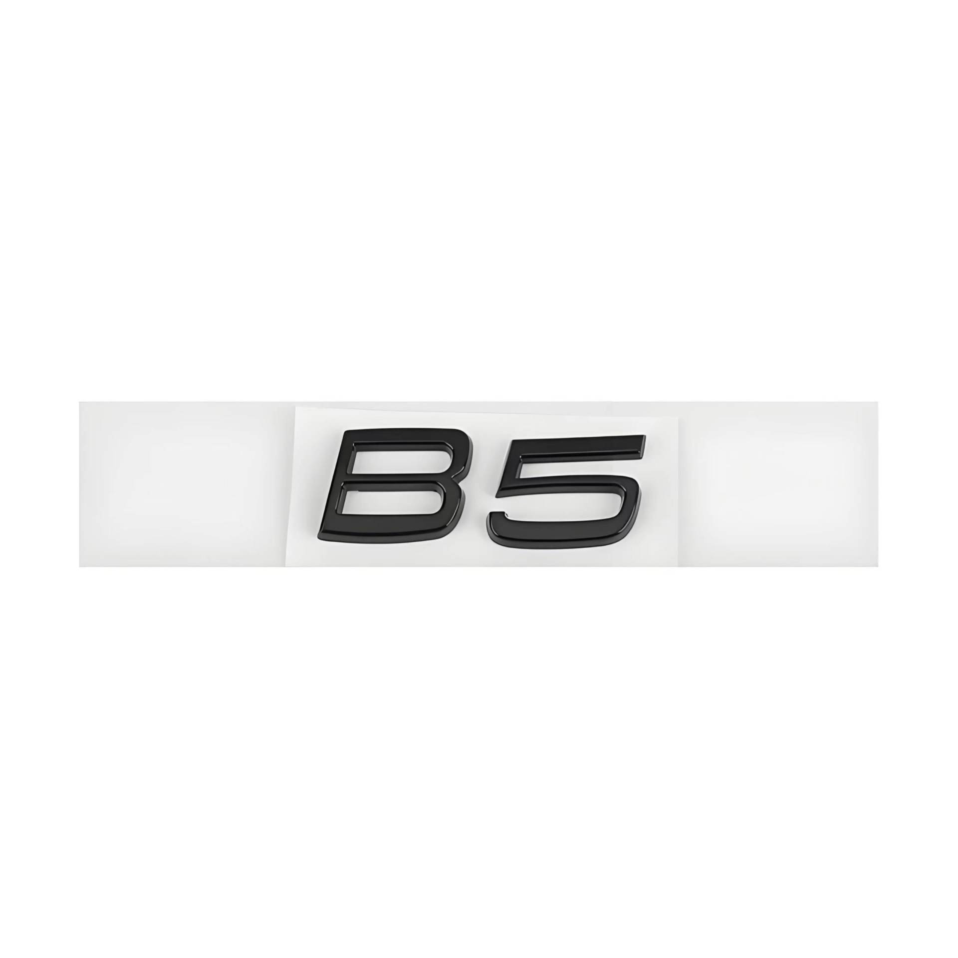 Auto Emblem für Volvo S60 2018-2023, Logo Badge Aufkleber Sticker mit Emblem für Außendekoration 3D ABS Buchstaben Aufkleber mit Logo Auto Styling Zubehör,B5-Black von SYXWJL