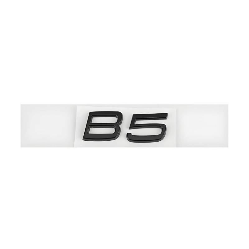 Auto Emblem für Volvo S80 2006-2011, Logo Badge Aufkleber Sticker mit Emblem für Außendekoration 3D ABS Buchstaben Aufkleber mit Logo Auto Styling Zubehör,B5-Black von SYXWJL