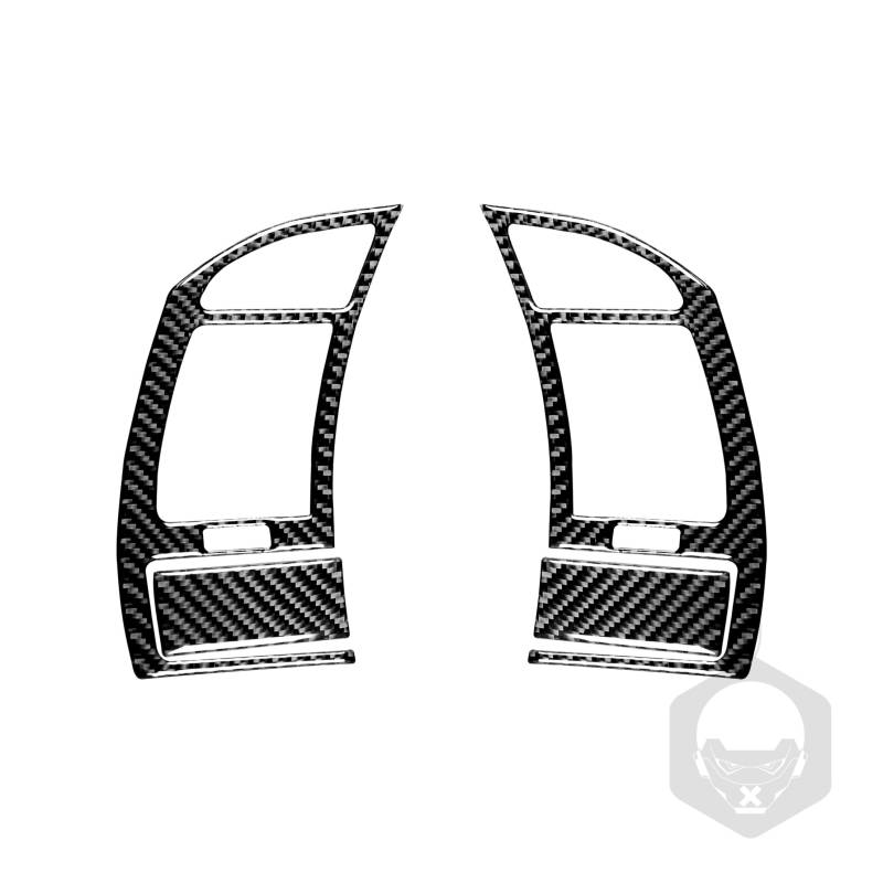Kohlefaser-Abdeckung Zierleisten-Aufkleber, Zubehör, Dekoration, kompatibel mit BMW Z4 E85 2003–2008 (klassisch, seitliche Lüftungsschlitze, außen 01) von SZFJMQP